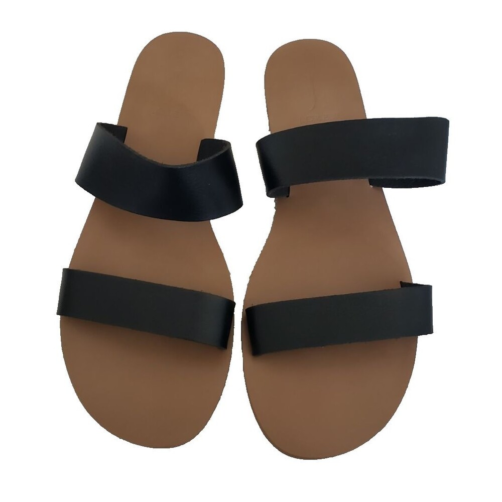 J.Crew Sandals Women's Size 10‎ Slide Black Slip On Open Toe Casual Sandals